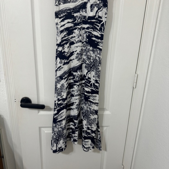 Reformation Dove Dress Naked Lunch Navy Blue Midi Dress Size 2 - Picture 2 of 8